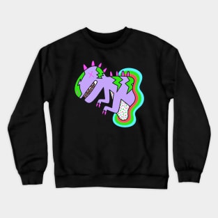 Kids Dino  Colorful  Art Crewneck Sweatshirt